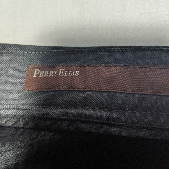 Perry Ellis dark grey dress pants 36/30 - Picture 5 of 6